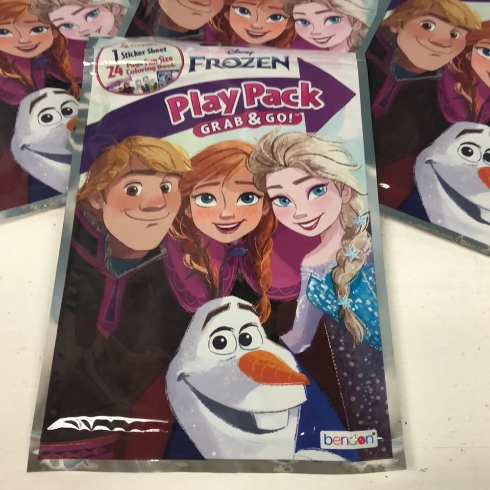 4 Disney Frozen Play Pack Grab Go stocking stuffer birthday party favors‎ bundle
